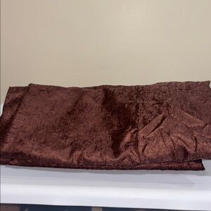 Elegant Textured Fabric in chocolate brown pack of 4 curtains 
Size 52x86
